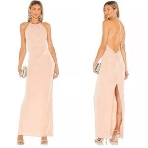 Revolve x Katie May Elegant Backless Dress in Light Pink